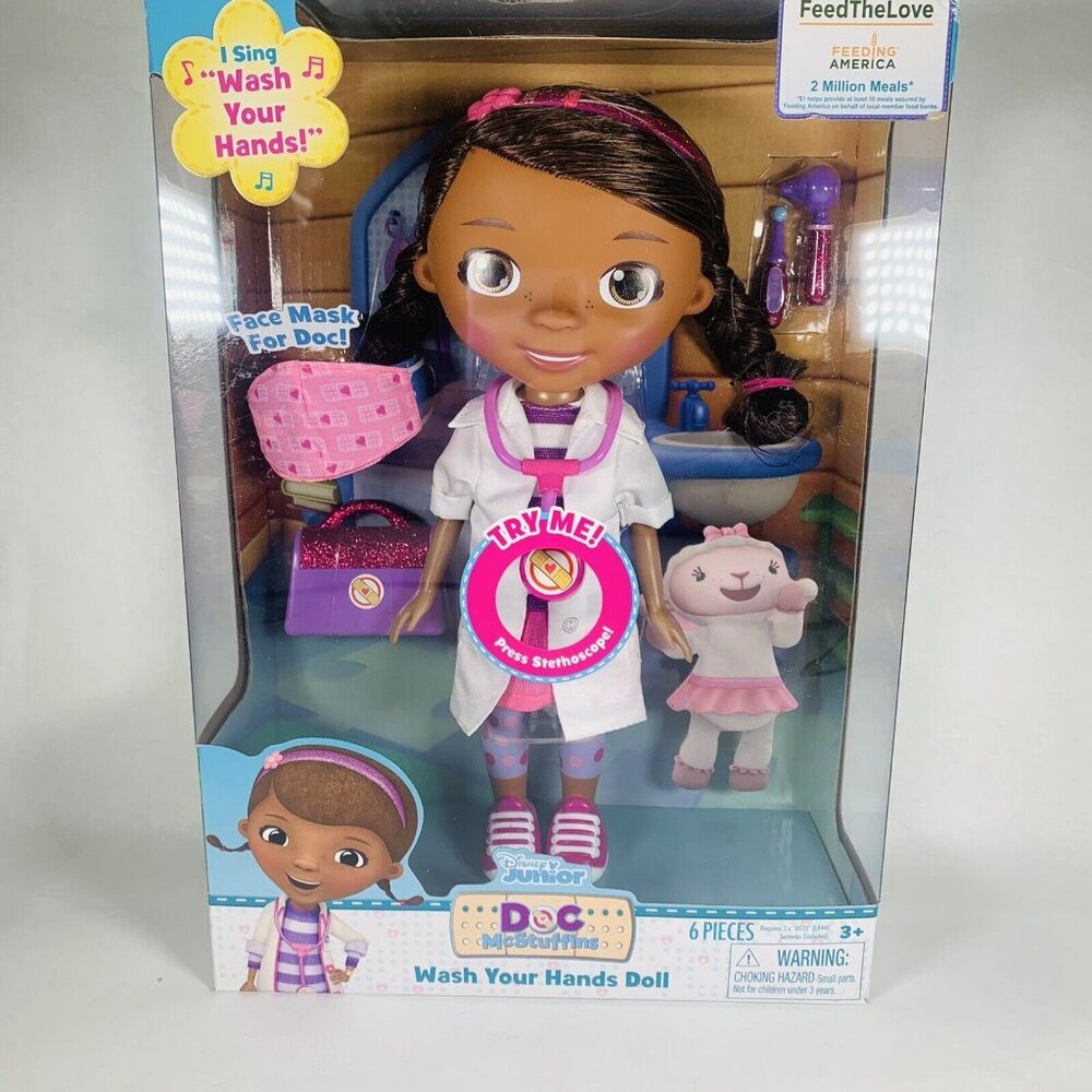 Doc McStuffins Wash Your Hands Singing Doll with Mask & Accessories